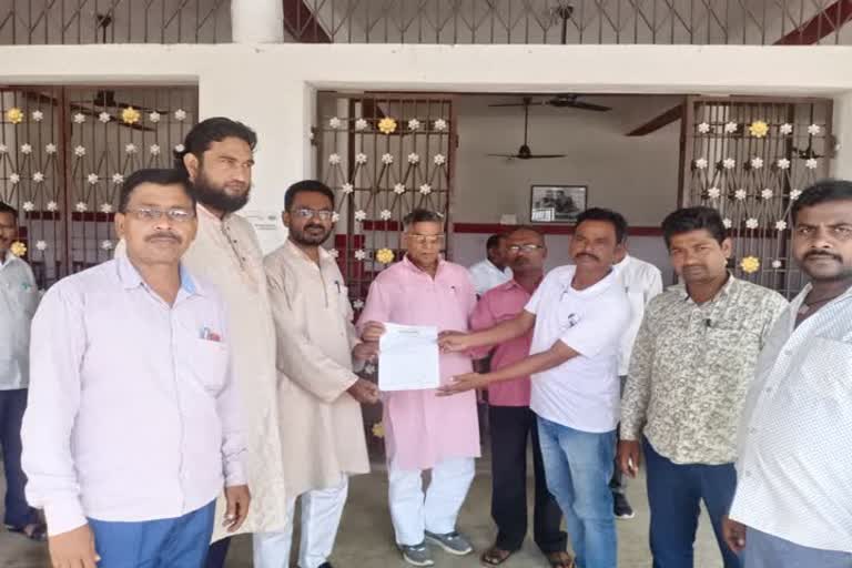 memorandum submitted to MLA regarding problems in hazaribag