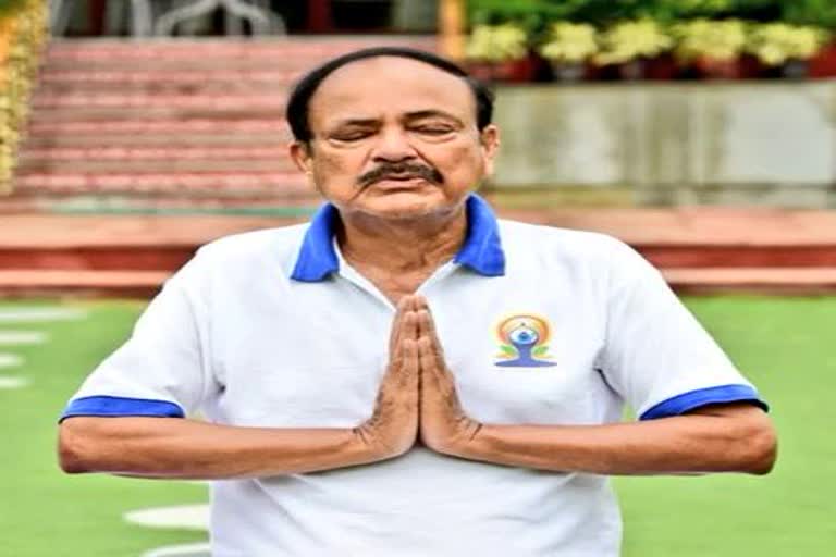 In Picture: Vice President M. Venkaiah Naidu performing Yoga