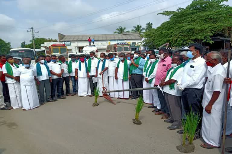 DMK Protest In Dharmapuri