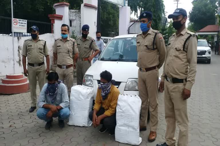 two arrested with cannabis in haldwani