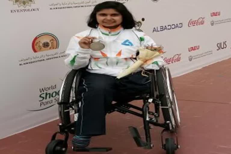 para athlete puja agarwal won silver medal in shooting world cup