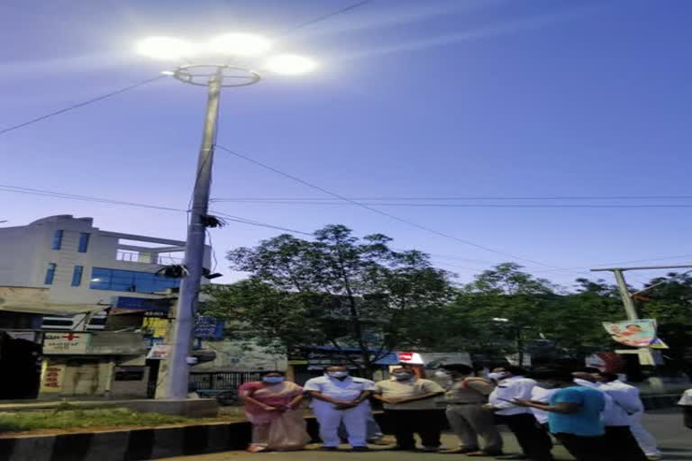 ring poll lights started at anakapalli