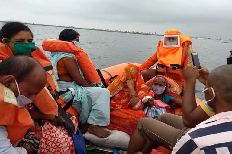 ndrf team conducting rescue operation