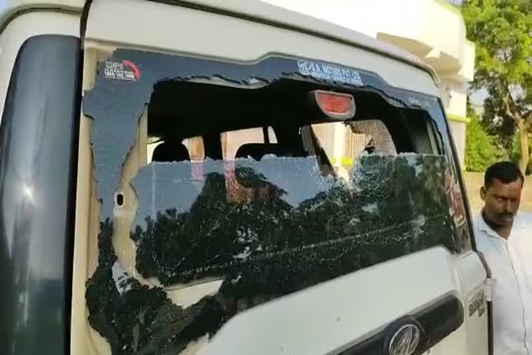 Attacks on car of BJP LEADER