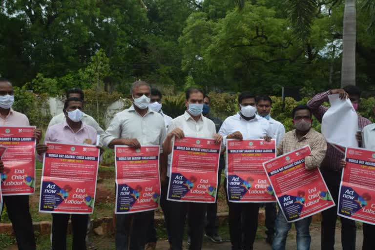 government chief whip and mla vinaya bhasker participated world day against child labour 