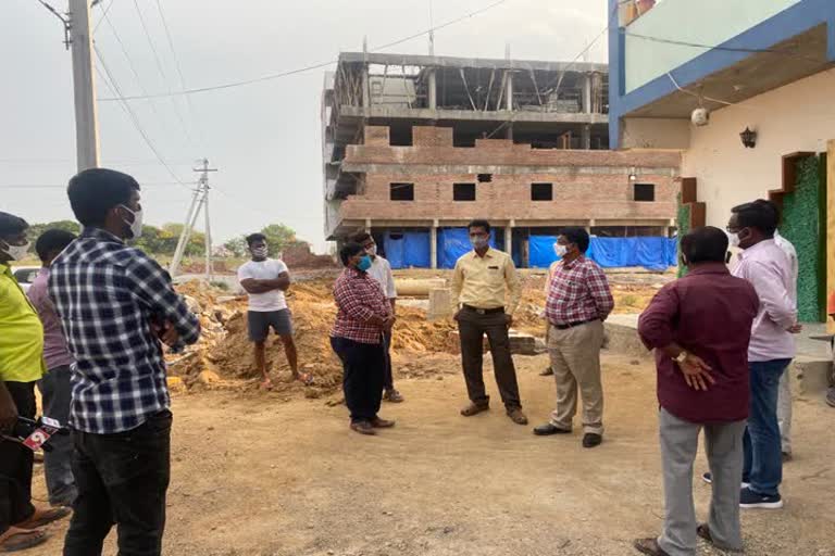 Illegal structures demolish , sangareddy demolish 