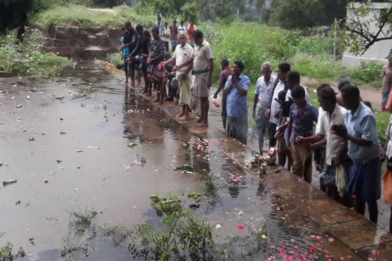 Kothaiamman pond filled due to continuous rain