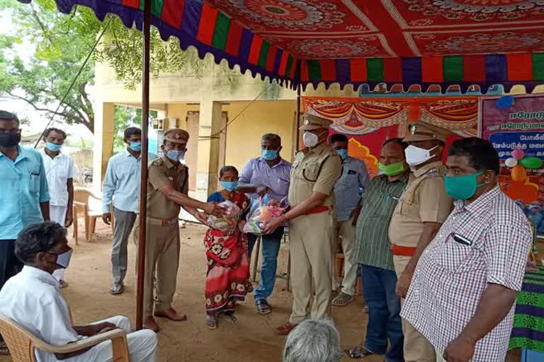 S.P.Thangadurai Helping  tribal people In Erode 