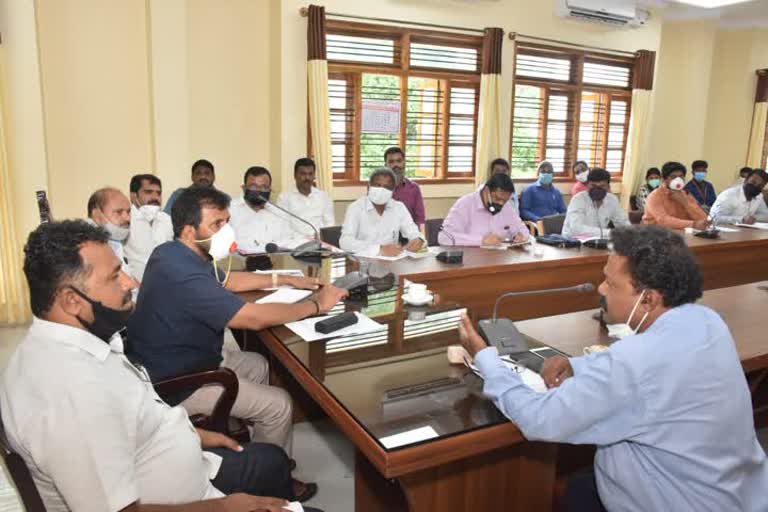 covid taskforce meeting of Chamaraja area
