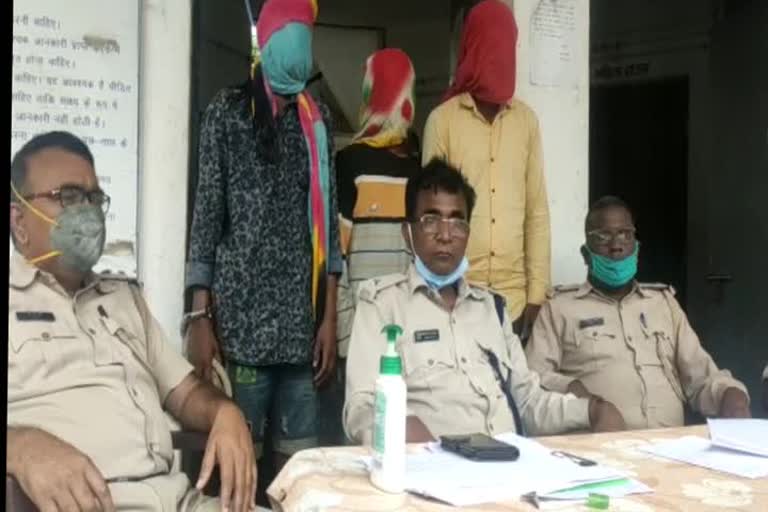 Police arrested three people including a PLFI militant in lohardaga