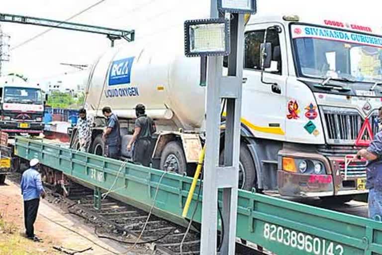 The second Oxygen Express, Oxygen Express  reached hyderabad 