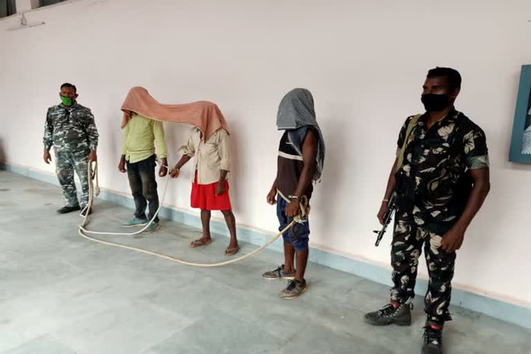 Four naxalites arrested from Chaibasa