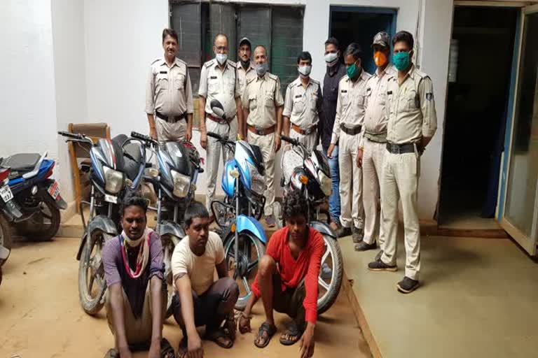 Police arrested a thief gang in shivpuri