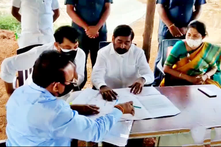 minister jagadeesh reddy review on baswapuram reservoir