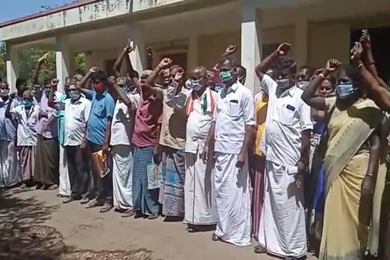 Thoothukudi Labours association protest 