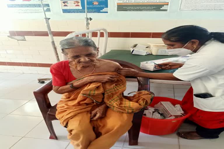 98 Year Old woman has taken Covid Booster Dose, Nirmal district