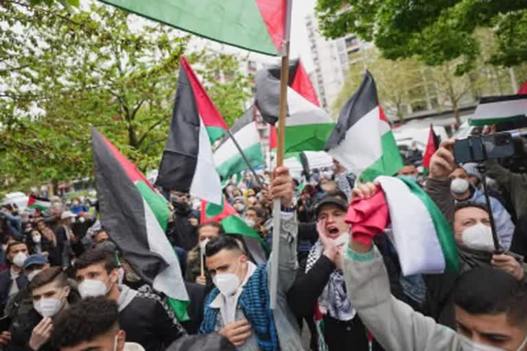 Protesters in major US cities decry airstrikes over Gaza ഗാസയിൽ ഇസ്രയേൽ വ്യോമാക്രമണം പലസ്തീൻ അനുകൂലികളുടെ പ്രതിഷേധം സ്വതന്ത്ര പലസ്തീൻ Gaza free Palestine Protesters in major US cities