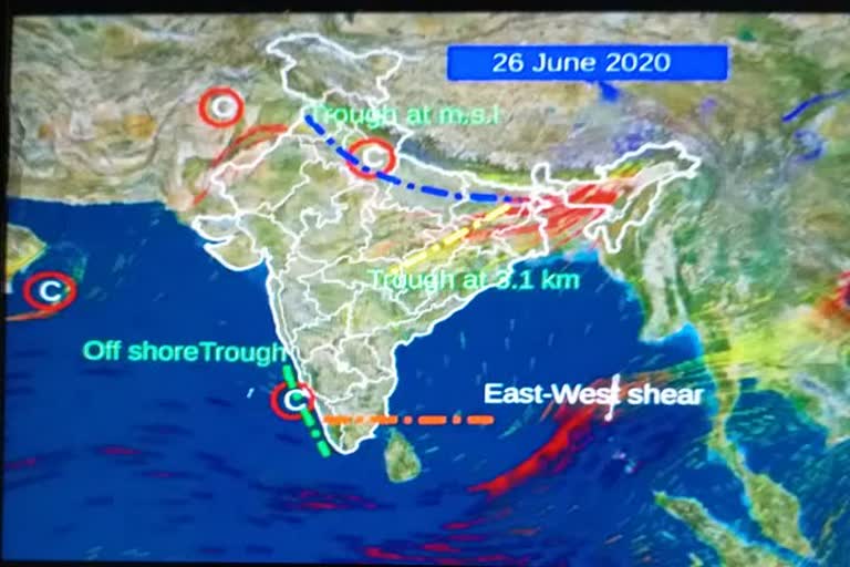 Heavy rains occurred in many districts including the capital Bhopal