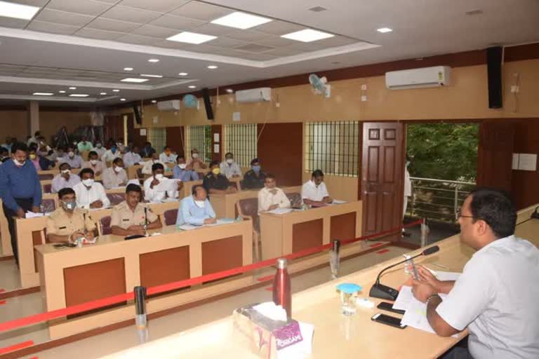 Emergency meeting with district level officials 