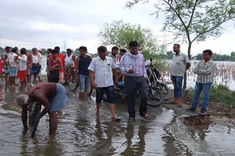 village head made construction of chachri bridge