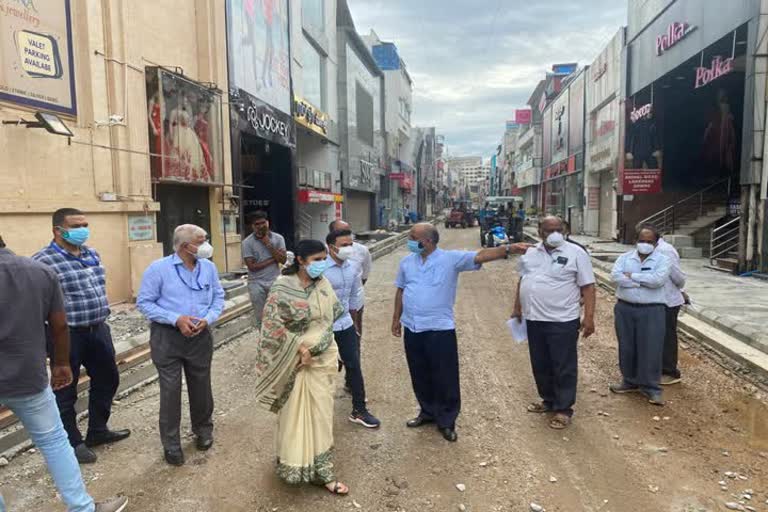   Bangalore Smart City Various Works Inspection by Officers