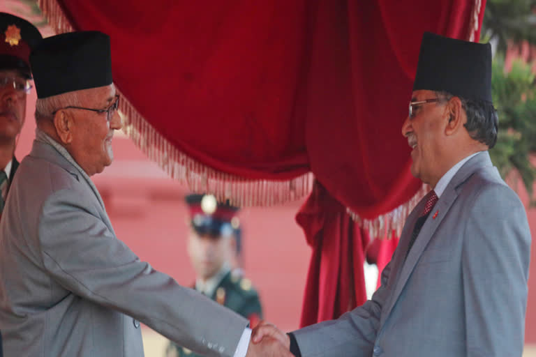 Fresh talk between oli and prachanda