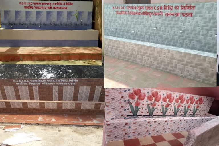 Hand washing station built in schools to protect from corona in patna