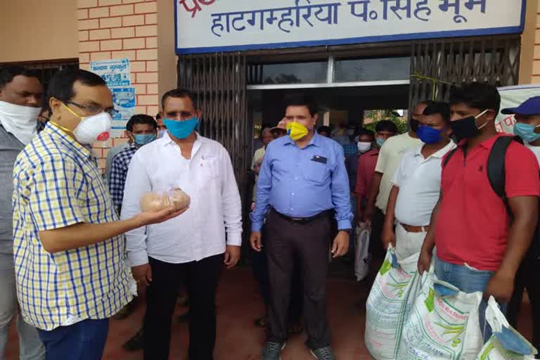 MLA distributed paddy seeds to farmers