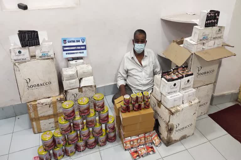 prohibited tobacco products seized in hyderabad