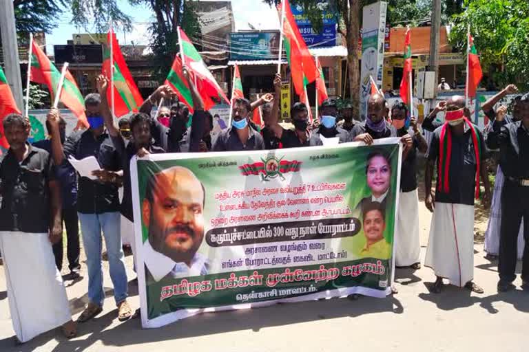 TMMK Party Protest In Tenkasi