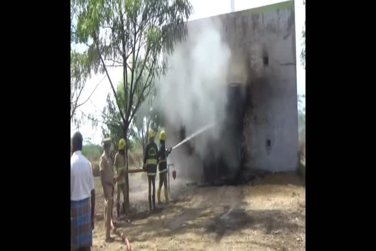 Thunderstorm causes fire accident in sivakasi