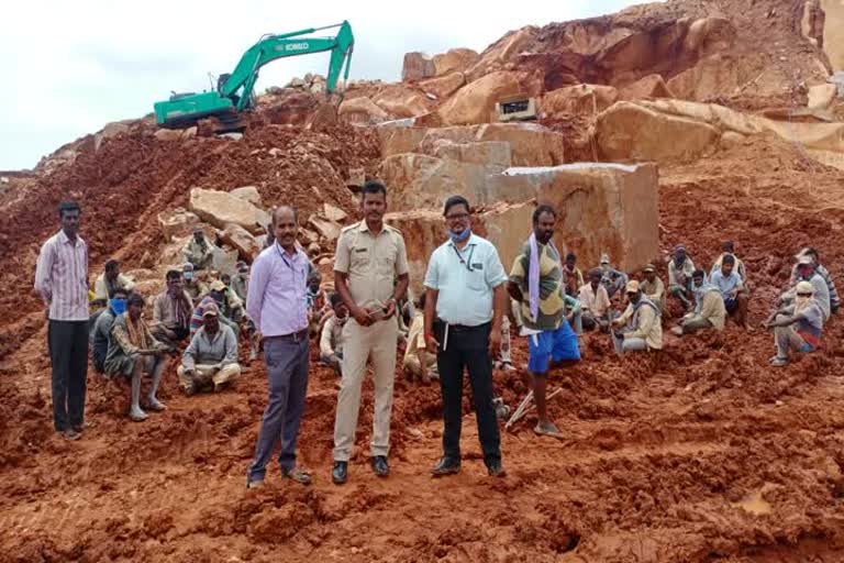 Officers raided Stone qurries