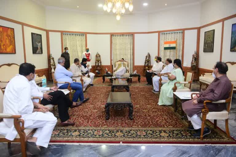 bjp leaders meet governor for temple opening and sushant singh suicide case