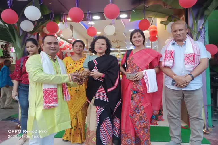 Assam Pat muga silk store open at Biswanath