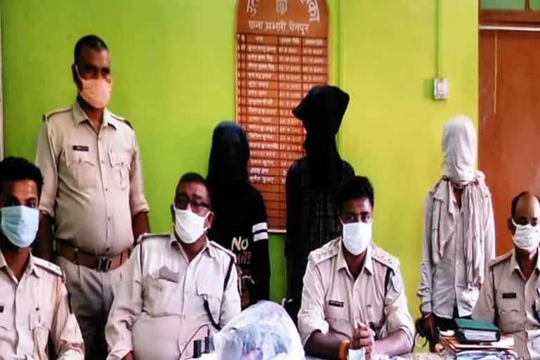 Three criminals of Kodha gang arrested in Palamu