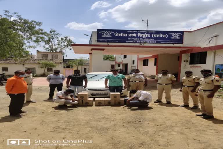 sillod police seized liquor 