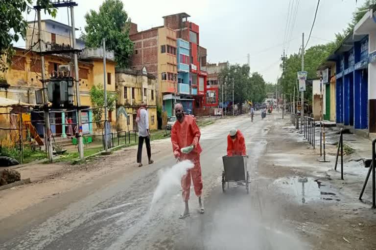 ब्लीचिंग का छिड़काव 