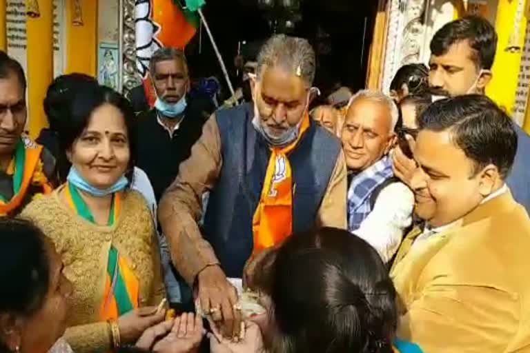 rewari bjp candidate road show