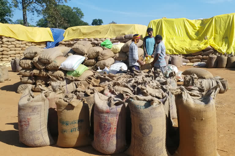 lack of gunny bags at bastar