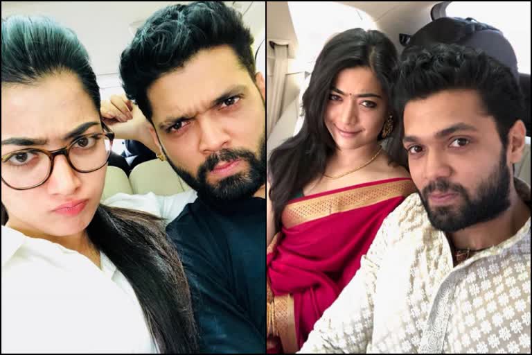 Rakshit shetty wished to Rashmika mandanna