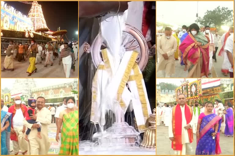 vips visit tirumala