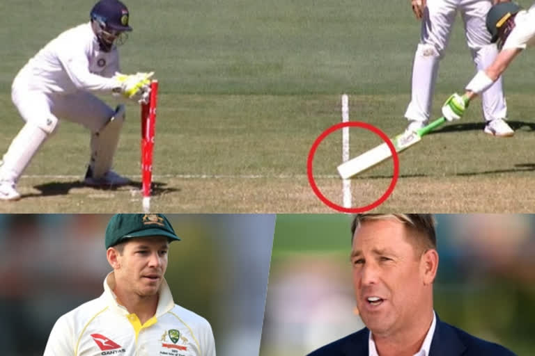 IND VS AUS 2ND TEST: Controversy erupts over Paine's run-out decision