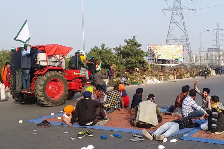 farmers closed nh 24 during ghazipur boarder protest