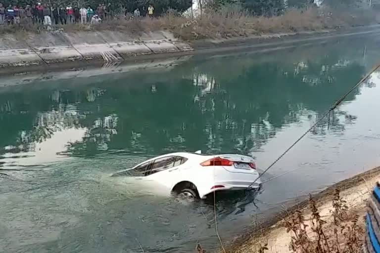 car found in canal yamunanagar