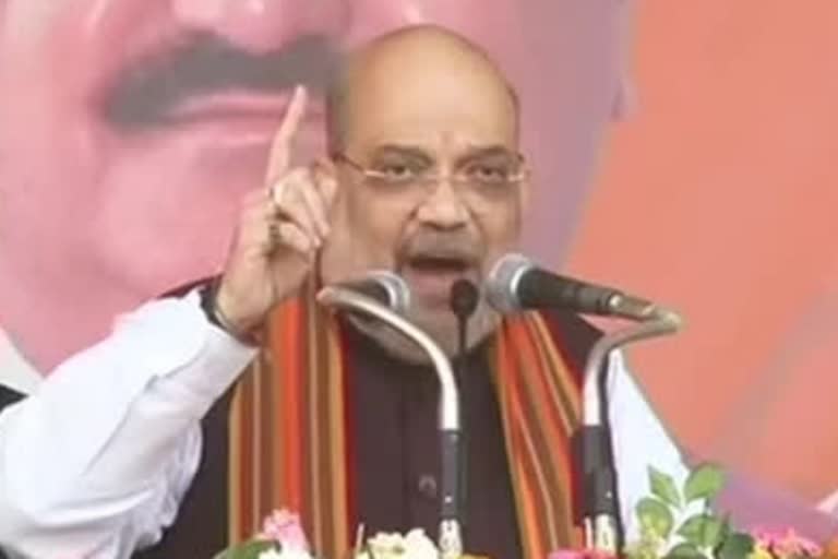 Union home minister Amit shah visits khamakhya temple at Guwahati in Assam