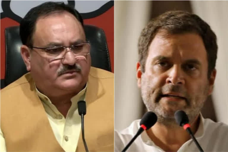 Nadda posts Rahul's old speech to take swipe at him