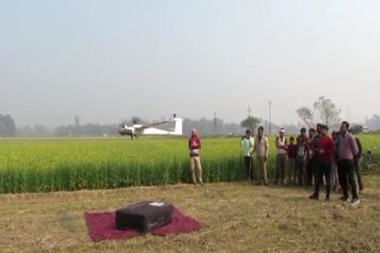 village survey started with drone camera in barabanki