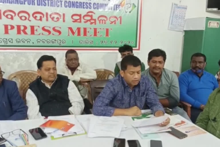 corruuption in swachh bharat mission says congress in nabarangpur