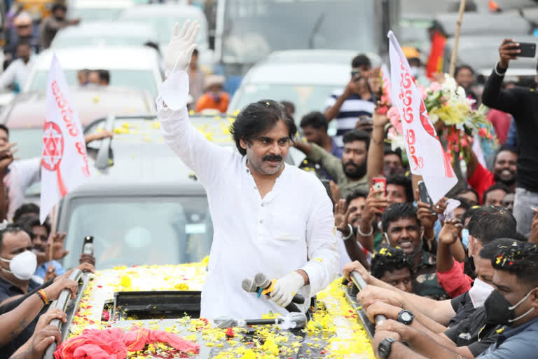 pawan kalyan krishna district tour