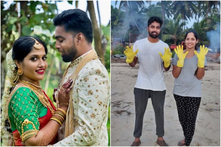 Newly Married couple gets appreciation from Modi